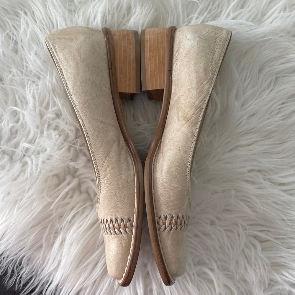 Vintage Roberto Capucci Shoes Leather Designer Shoes Size 6B Cream brown Color - Picture 4 of 13